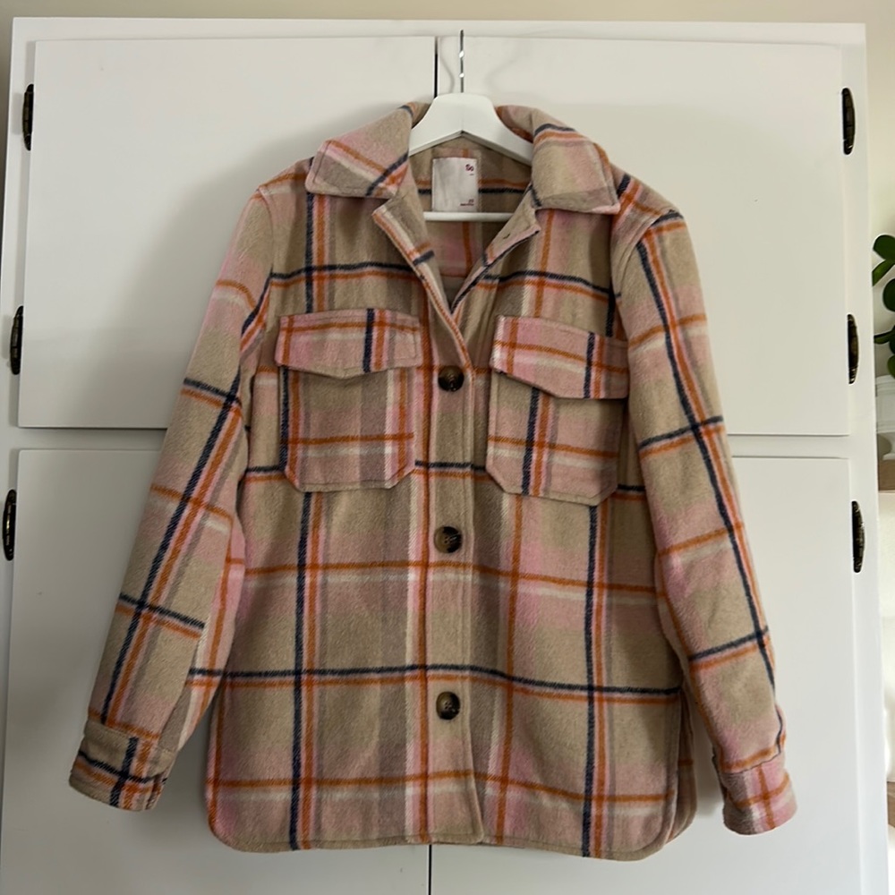 Plaid fall/winter shacket